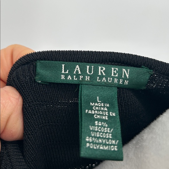 Ralph Lauren  Women  Cardigan Sweater Full Zip Size Large Black Long Sleeve - Picture 2 of 10